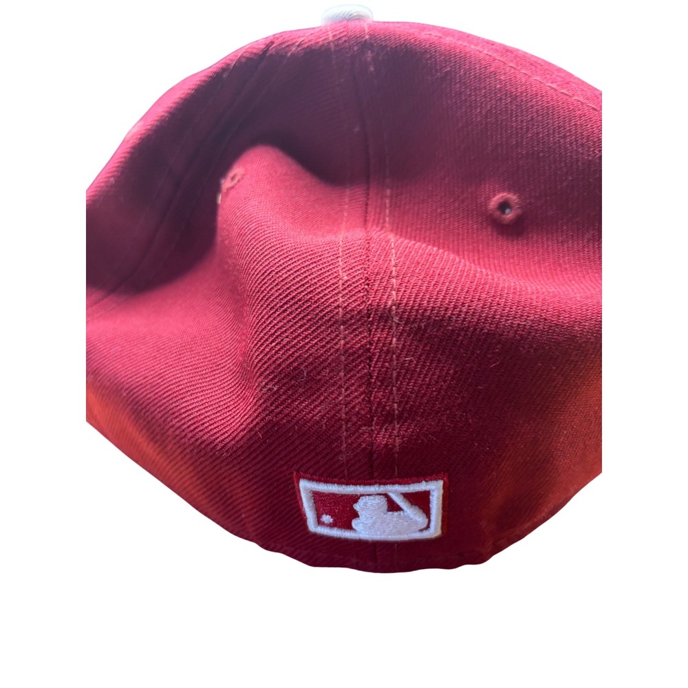 New Era 59FIFTY Houston Rockets 2 NBA Championships Fitted Hat Red 7 1/2 - Picture 9 of 11